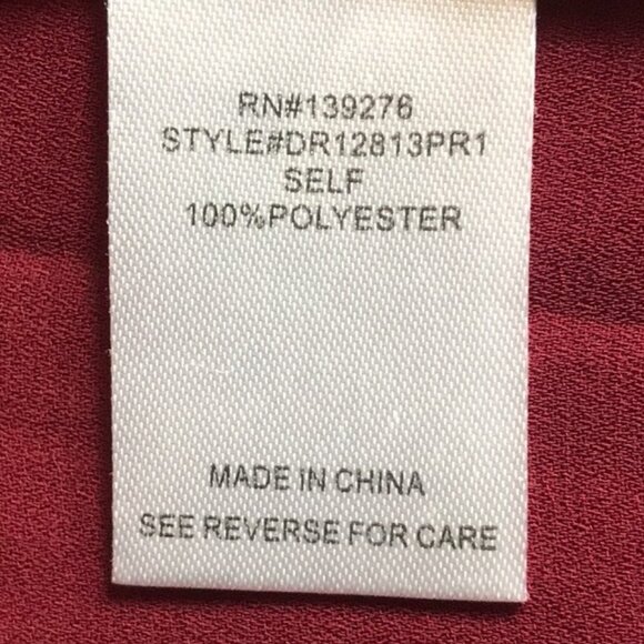 DR2 by Daniel Rainn Ruched Short Sleeve Blouse in Garnet - Picture 5 of 10